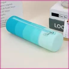 Estojo De Lápis Cilíndrico Halloffamer Bolsa De Silicone À Prova D'água Organizador De Caneta Leve