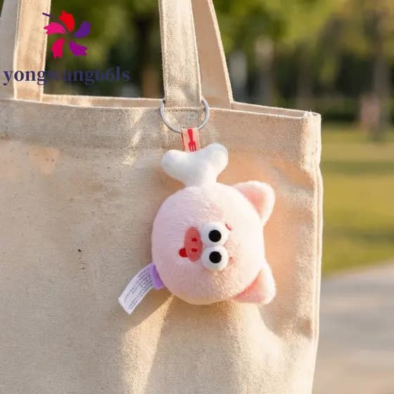 YONGWANG Pingente De Comida De Pelúcia , Chaveiro De Lanche De Desenho Animado Em Miniatura , Bolsa Fofa Forma De Animal