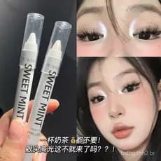 Iluminador de Maquiagem: Caneta iluminadora alternativa da NYX, mesmo estilo para iluminar o canto interno do olho, bast