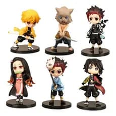 KIT COM 6 Bonecos Demon Brinquedo Slayer 7-10cm Material Pvc Promoção