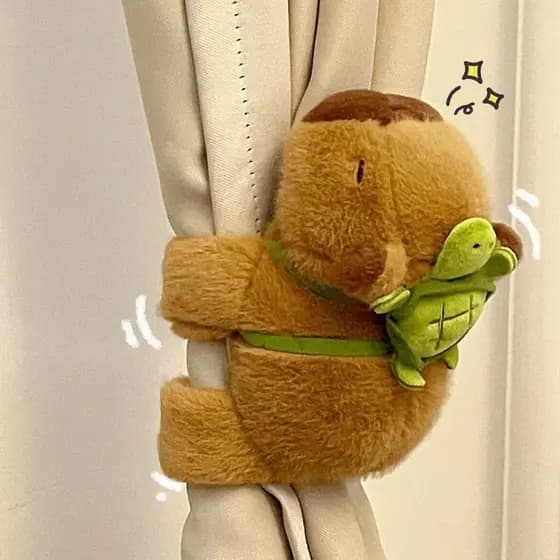 Capivara Boneca Snap Anel Pulseira Bonito Água Golfinho Palmas Círculo Brinquedos Envoltório De Pelúcia De Mão Aniversár