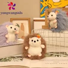 Chaveiro De Boneca Ouriço YONGWANG , Pingente De Pelúcia Realista De Kawaii , Brinquedo De Algodão PP