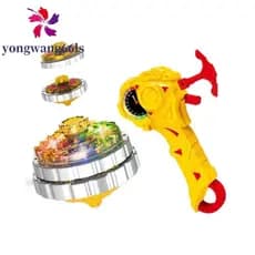 YONGWANG Giroscópio Com Cordão Leve , Luminoso Lançador , Brinquedos Giroscópios Giratórios , Corda De Puxar , Luz Fria