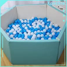 White Pit Ball Pe 100pcs Blue Ocean Balls Set – Thickened Bpa Phthalate Free Safe Crush-proof Play for Baby Toddler Ki