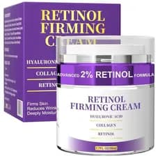 Creme facial com retinol, creme para o pescoço, usado para firmar e tonificar, hidratante facial anti-envelhecimento.