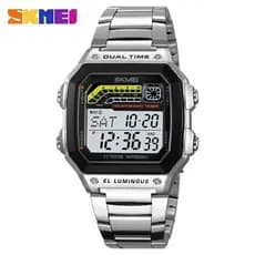 Skmei 2307 Masculino Contagem Regressiva Crono Cronômetro Relógio De Pulso 5Bar À Prova Dwaterproof Água Despertador Luz