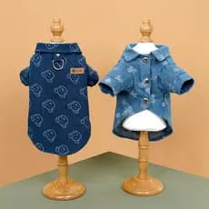 Camisa De Cowboy Trela De Tração Teddy Falcon Cães De Estimação Gatos Roupas Pequenos E Médios Suprimentos