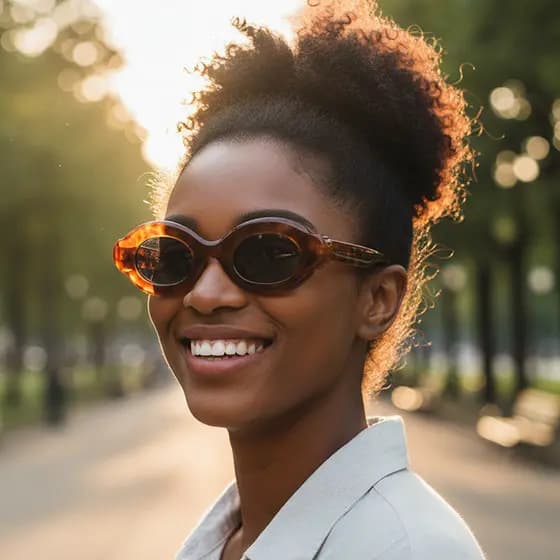 Óculos De Sol Femininos Moda Masculina E Feminina Ovais De Armação Grossa