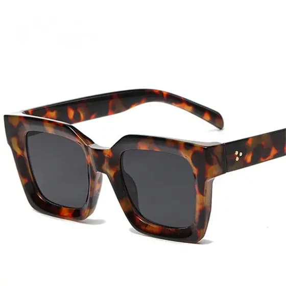 Rebites Quadrados Masculino Vintage Óculos De Sol Marca De Moda Designer Tons UV400 Feminino Gradiente