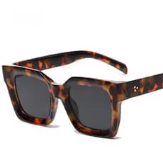 Rebites Quadrados Masculino Vintage Óculos De Sol Marca De Moda Designer Tons UV400 Feminino Gradiente