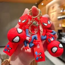 Boneca invertida clássica do Homem-Aranha chaveiro pingente de carro mochila enfeite pequeno brinquedo de presente