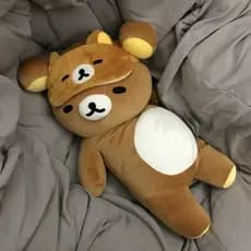 Almofada de Pelúcia Rilakkuma de 70cm, Urso de Pelúcia Fofo, Almofada Kuma, Brinquedo de Decoração Kawaii para Quarto