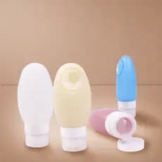 Garrafa De Silicone De 100ML Ventosa De Cabeça Redonda Viagem Cosmética Vazia Sub-bottling