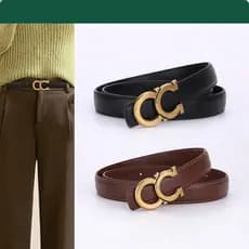 Cinto Feminino Cinto de Couro Genuíno Cinto de Couro Bovino Moda Feminina Simples Versátil Decorativo Cinto para Calças