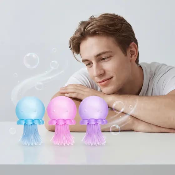 Medusa geléia squeeze brinquedo TPR borracha macia descompressão ventilação criativo medusa squeeze ventilação brinquedo
