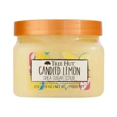 Tree Hut Shea Cinnamon Sugar Scrub, com aroma de limão, 18 onças, é um esfoliante hidratante para cuidados básicos
