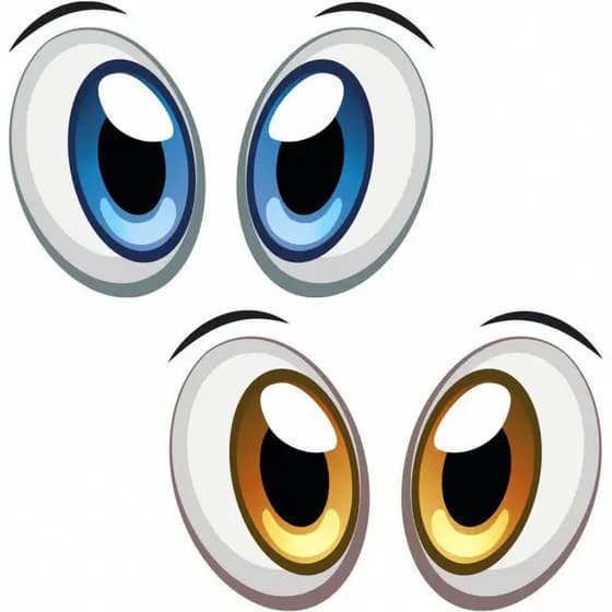 Adesivos de desenhos animados de olhos fofos Robô divertido e divertido adesivos decorativos