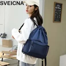 Mochila De Tecido SVEICNA Oxford , Bolsa Com Cordão Para Academia De Secagem Rápida De Grande Capacidade , Leve
