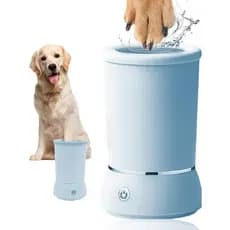 Limpador Automático de Patas de Cães, Lavador e Massageador Elétrico de Patas de Cães, 2 Velocidades para Limpeza Profun