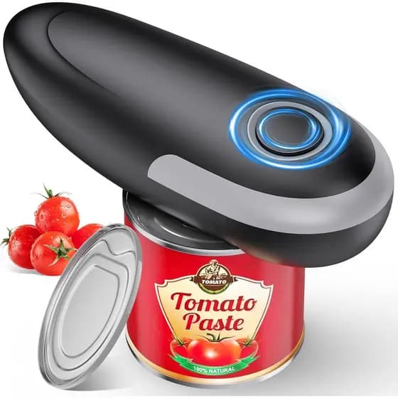 Abridor de Latas Elétrico One Touch, Compatível com Todos os Tamanhos de Latas, Abridores de Latas Elétricos para Cozinh