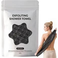 Toalha Esfoliante Blissal para Banho, Toalha de Microfibra Esfoliante 2 em 1, Esfoliação Profunda, Toalha de Banho de Do