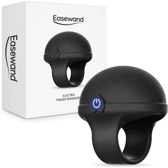 Bola de Massagem Portátil para os Dedos, Ferramenta de Massagem Multifuncional Mini Recarregável à Prova d'Água (Preto)
