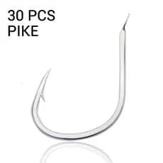 JK 30pcs Hooks Fishing Sea Pike Fishing Hooks Saltwater High Quality Jig Hook Fishhooks For Slow Pitch Jigging