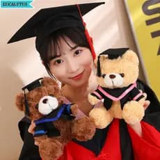 Boneca De Urso De Pelúcia Eucalito , Vestido De Formatura Pequeno , Sentado , Estudantes De Brinquedo De 23 Cm De Gradua