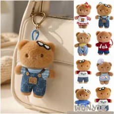 Pingentes De Chaveiro WONY1E , De Urso De Desenho Animado De Boneca De Pelúcia Multicolorida , Ornamento De Bolsa Harry