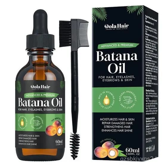 Óleo Essencial Orgânico Batana para Cuidado Capilar 60ml Antiqueda Repara Cabelos Danificados Hidrata o Couro Cabeludo L