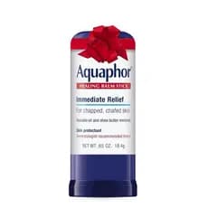 Aquaphor Healing Balm Stick para Mãos, um protetor contendo óleo de abacate e manteiga de karité, adequado p