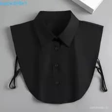 Colar Falso De Algodão BACK2LIFE1 , Estilo Meia Camisa Versátil E Conveniente , Cor Sólida