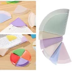 Autumnam 6 Peças Marcadores De Canto De Plástico Triangular Antiderrapante Página Marcador De Livro Protetores Para Home
