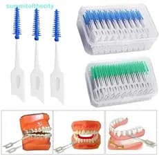 Escovas Interdentais De Silicone summitofthecity , 200 Unidades , Palitos De Dente , Escova Entre Os Dentes Com Linha ,