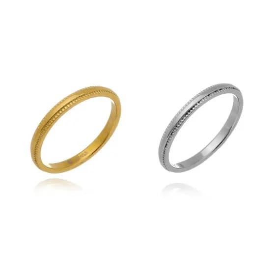 Anel feminino de aço inoxidável requintado e elegante banquete casamento 10003