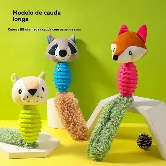 Interactive TPR Chew Toys for Dogs Cats Self Sufficient Pet Toys with Sound Paper