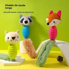 Interactive TPR Chew Toys for Dogs Cats Self Sufficient Pet Toys with Sound Paper