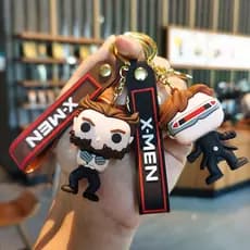 Chaveiro Marvel X-Men Wolverine Magneto Tempestade Ciclope Jean Grey Boneco Pingente de Mochila Carro Presente Geek