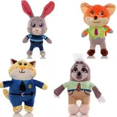 8 Estilos 15-30cm Desenho Animado Anime Zootopia Gancho Pingente Coelho De Pelúcia Judy Hopps Raposa Nick Wilde Flash Br