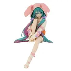 Novo 14cm VOCALO Anime Hatsune Miku Figura De Ação Coelho Orelha Pijamas Estatuetas Decoração Do Carro Boneca Modelo Cri