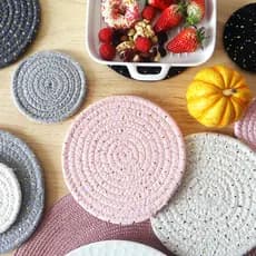 1Pc 11cm/18cm Algodão Coaster Linho Tapete Redondo Isolamento Almofada De Café Placemat Mesa De Jantar Cozinha Acessório