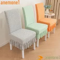 ANEMONE1 Capas De Assento , Elásticas Para Cadeiras Com Borda De Saia , Protetor De Cadeira De Jantar Anti-Sujeira Jacqu