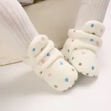 Inverno Neve Botas De Bebê Quente Fluff Bolas Interior Partícula Coloidal Sola Infantil Recém-Nascido Da Criança Sapatos