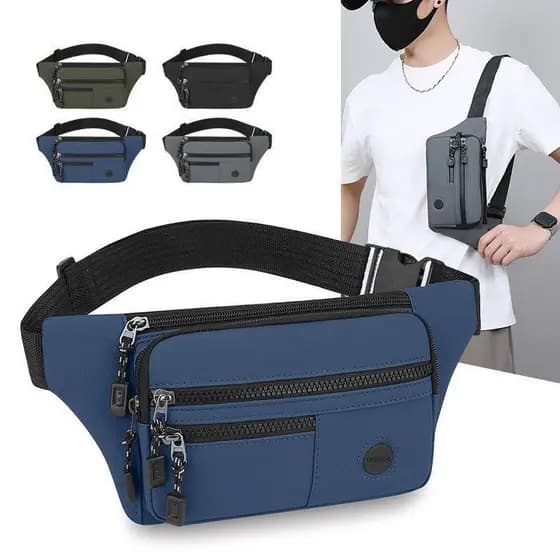 Bolsa de peito leve para esportes ao ar livre masculina - design elegante OTOHE