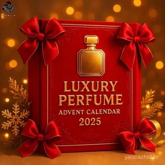 PFG Luxo Perfume Advento Calendário 24 Dias De Contagem Regressiva 2D Acrílico Pingente Presentes De Natal Árvore Decora