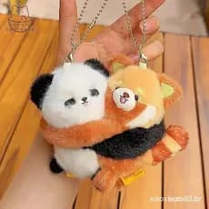 lovelycactushg 2 Peças Sapo Kawaii Abraço Animal Chave Fivela Engraçado Magnético Desenho Animado Casal Pingentes Macaco