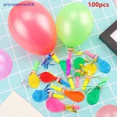 [newpros] 100 Unidades De Apito De Balão De Fio Dourado Para Festa De Aniversário Infantil Enchimento De Pinata Páscoa D
