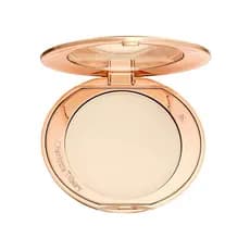 Pó Fixador Airbrush Flawless Finish da Charlotte Tilbury - Pó Compacto para Maquiagem Facial que Minimiza o Brilho com A