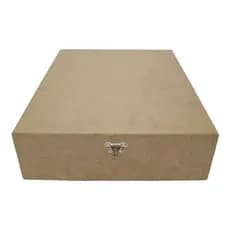 Caixa MDF 9 Divisórias Articulada com Fecho de Metal 30x30x10 cm Ref. 984