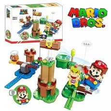 Lego blocos de construção Super encanador 71360 Luigi Yoshi aventura Starter conjunto menino montado brinquedo presente